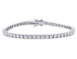 5.60 Carat (ctw) Lab-Created Moissanite Tennis Bracelet in Sterling Silver